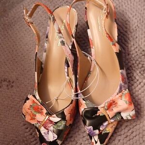Marc New York Floral Slingback Heels
